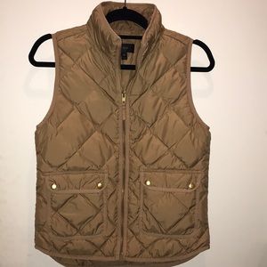 Beige Quilted Vest